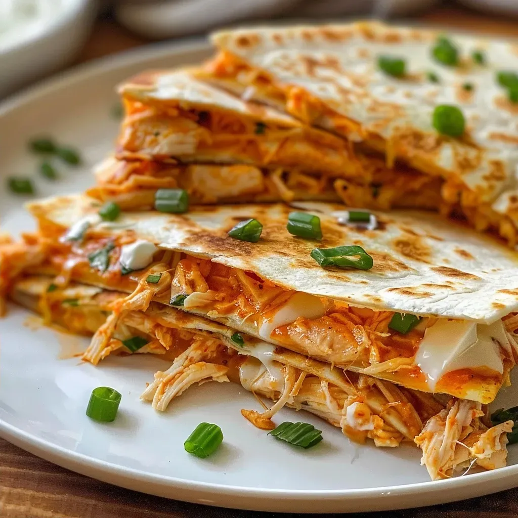 Buffalo Chicken Quesadillas