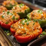 Buffalo Chicken Stuffed Peppers