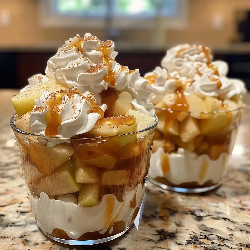 Caramel Apple Dessert Cups