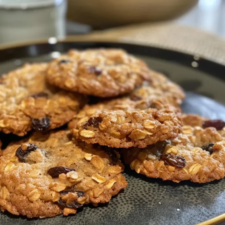 Chewy Oat and Raisin Cookies