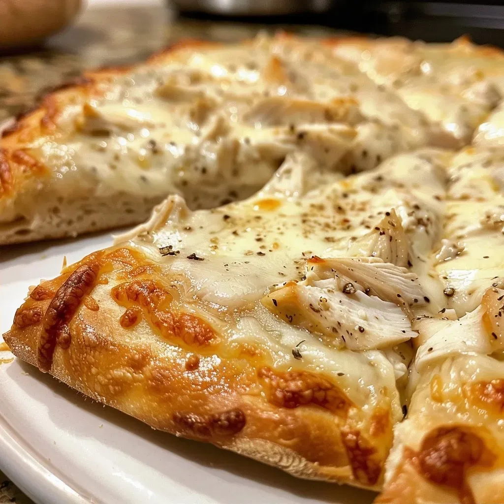 Chicken Alfredo Pizza
