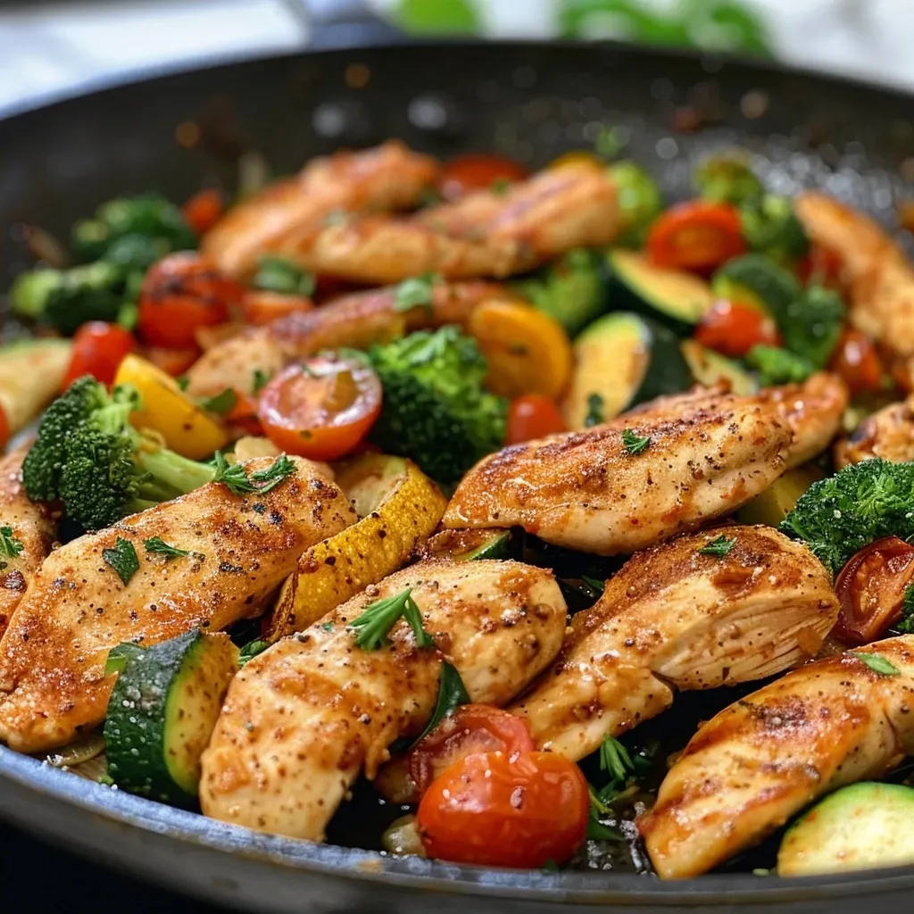 Chicken and Vegetables Skillet