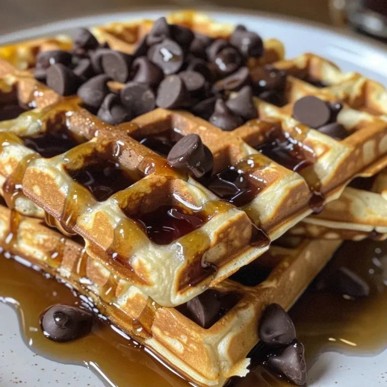Waffles of Wanderlust: A Sweet Journey with Chocolate Chips Chocolate Chip Waffles