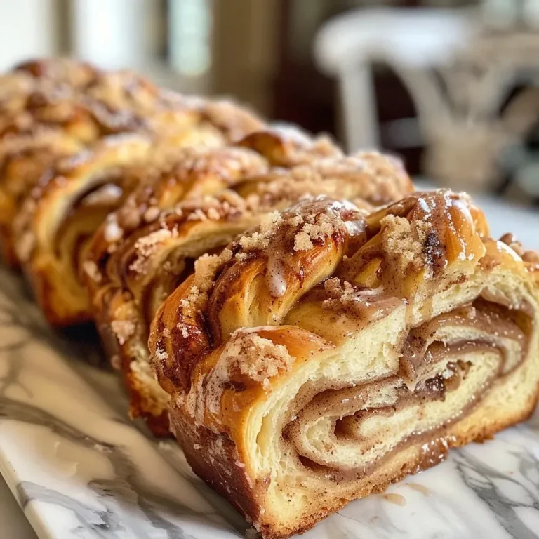 Whirls of Wonder: The Cinnamon Babka That Took Me on a Flavor Adventure Close-up view of a golden-brown Cinnamon Babka with thick swirls of cinnamon filling.