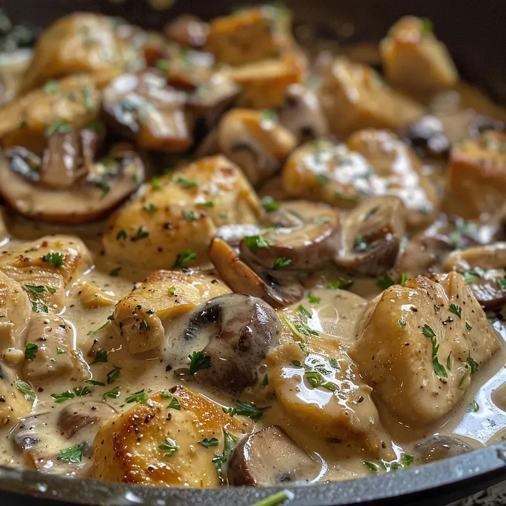 Creamy Chicken and Mushroom Skillet