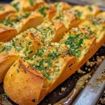 Crispy Garlic Herb Baguette Slices