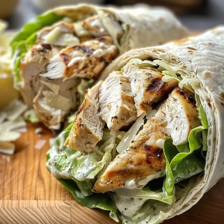 Wrap Your Taste Buds in Adventure: The Chicken Caesar Experience Delicious Chicken Caesar Wraps