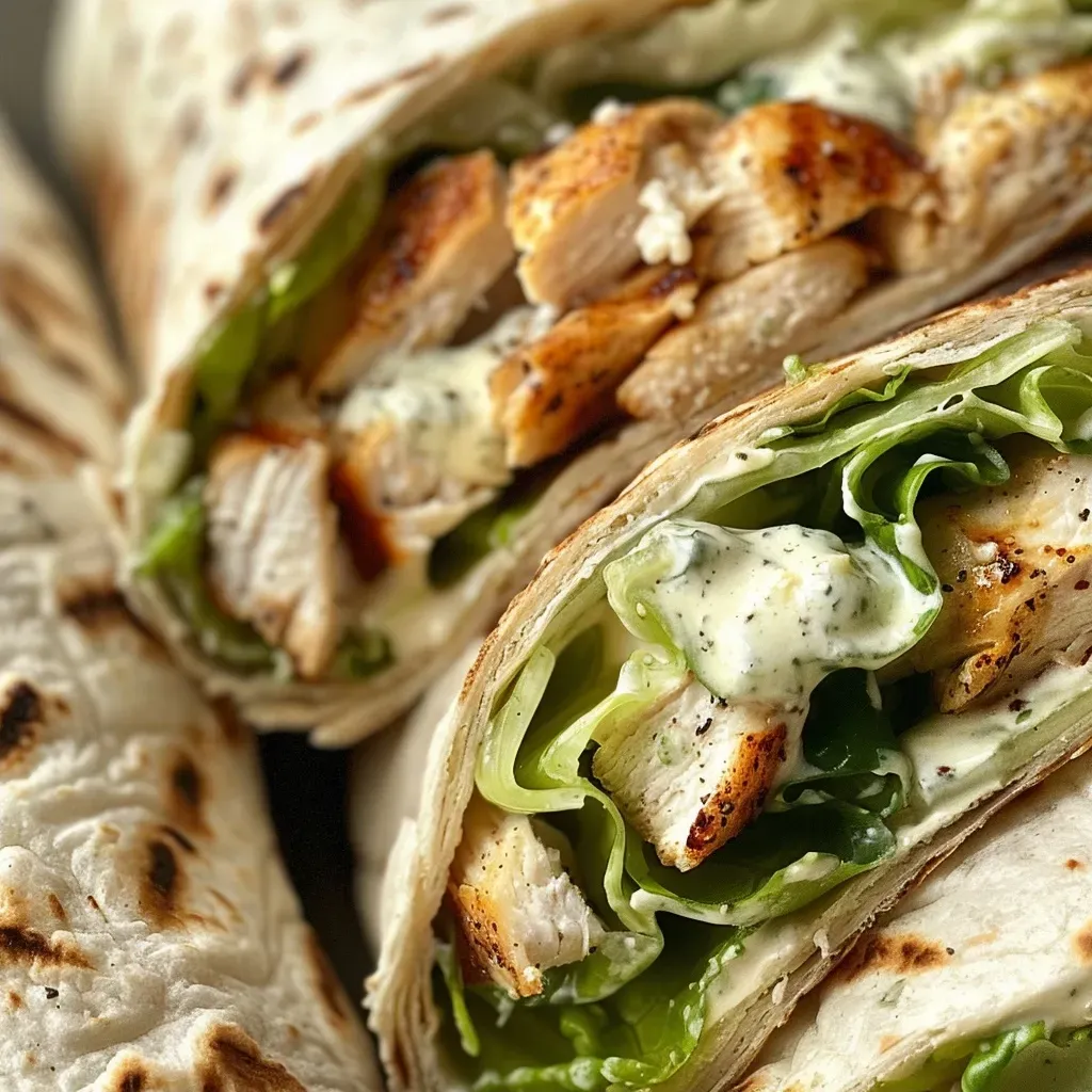 Delicious Chicken Caesar Wraps