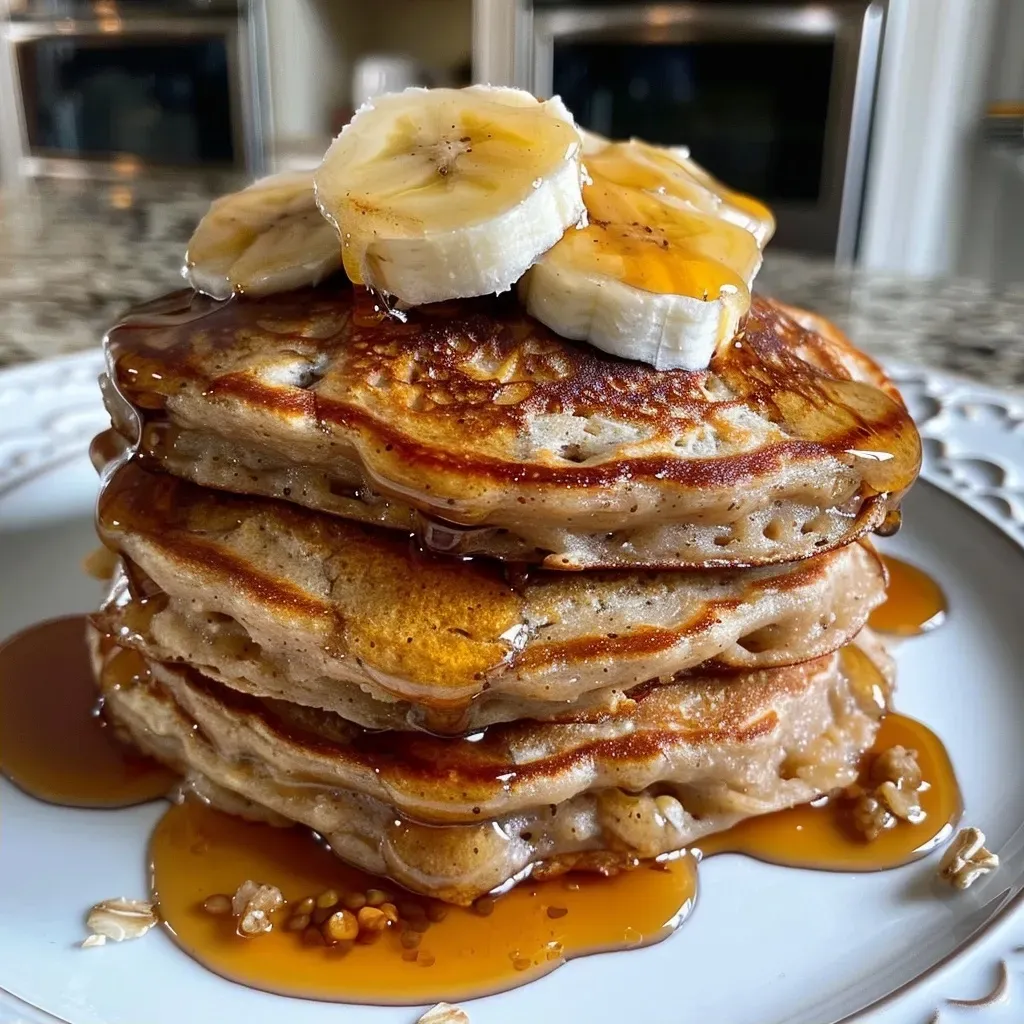Easy Banana Oat Pancakes