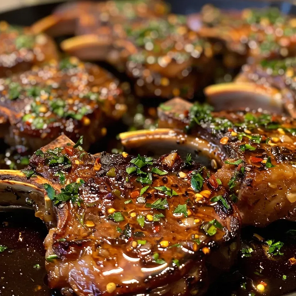 Easy Honey Garlic Glazed Lamb Chops
