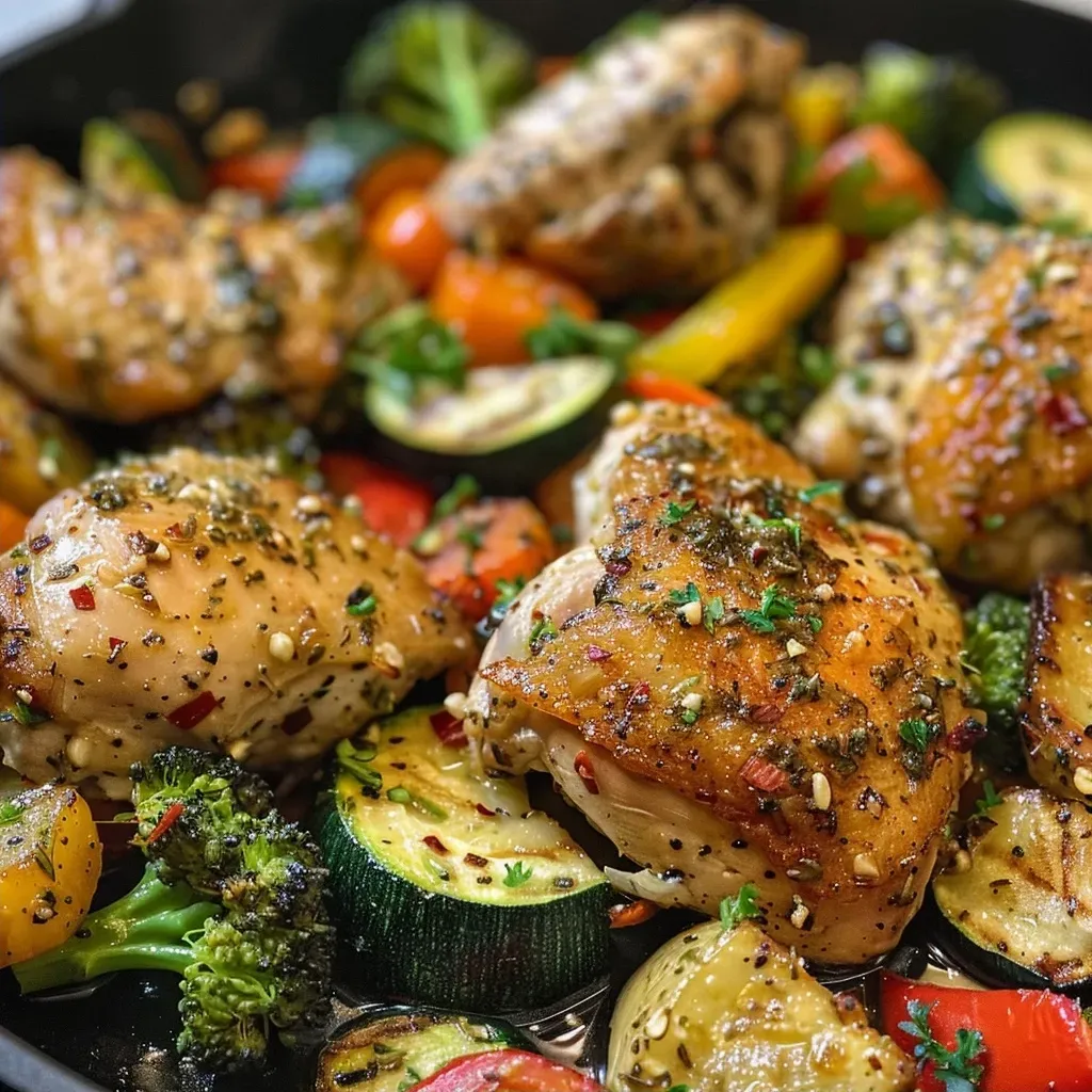 Garlic Herb Chicken Thighs