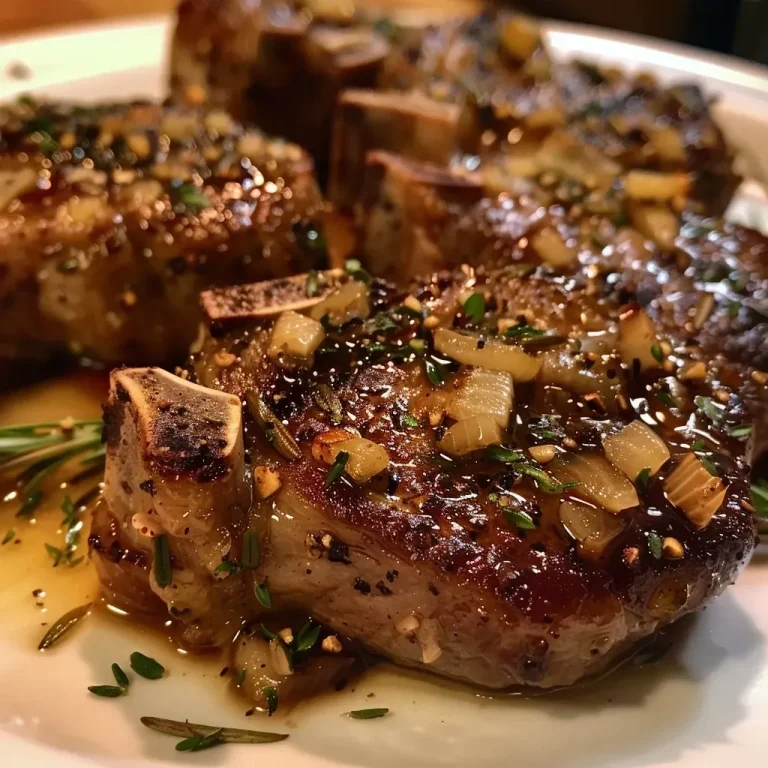 Savoring the Wild Garlic Lamb Chops with a Kiss of Rosemary Garlic Lamb Chops with Rosemary