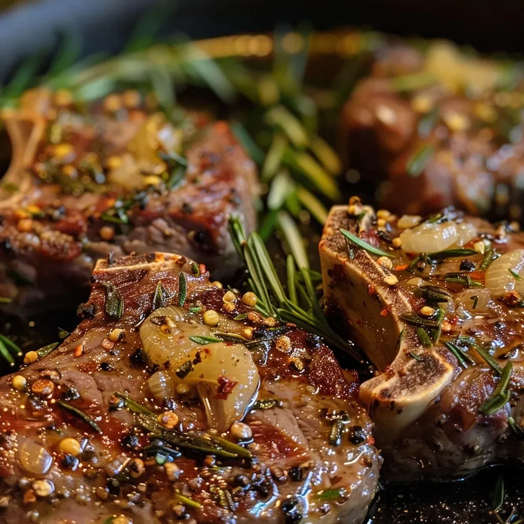 Garlic Lamb Chops with Rosemary