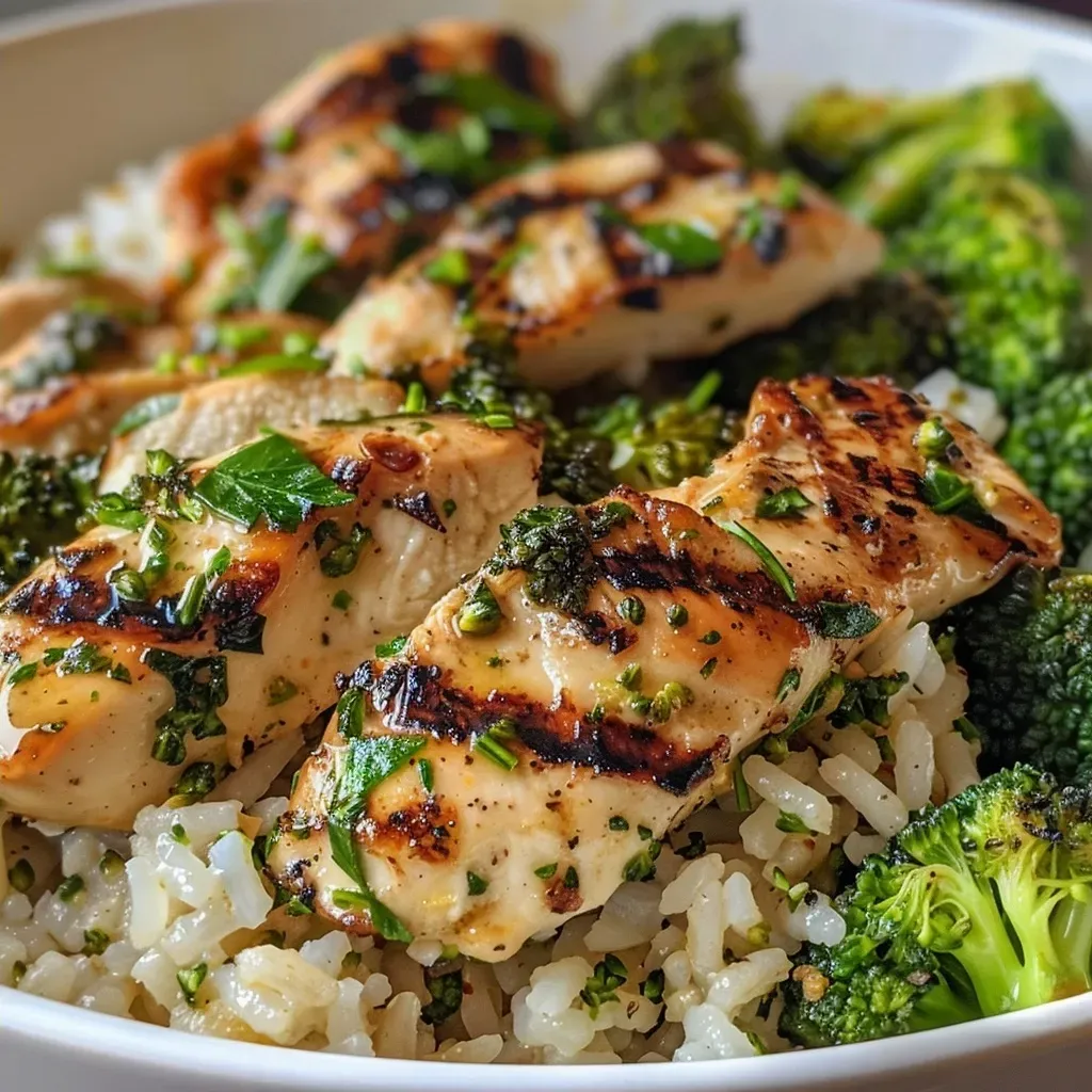 Grilled Chicken and Broccoli Rice Bowl