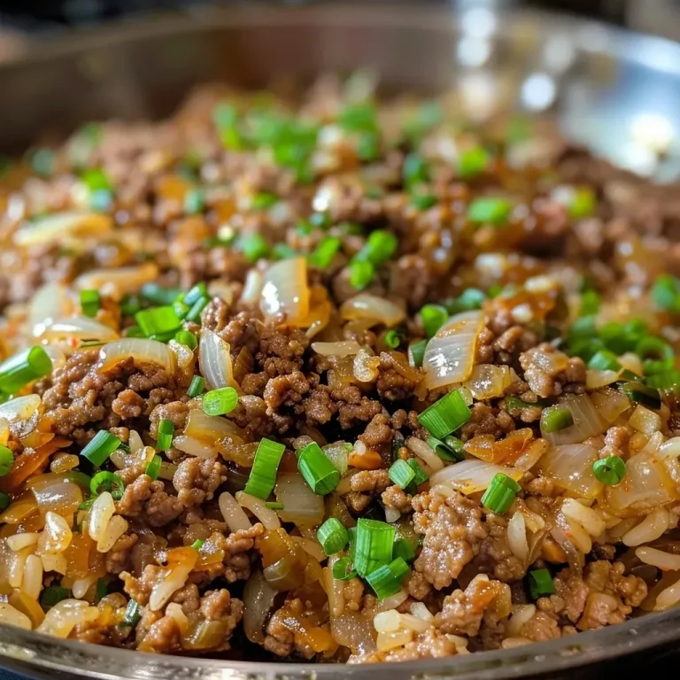A Skillet Adventure Discovering Homey Flavors in Every Bite Ground Beef And Onion Rice Skillet