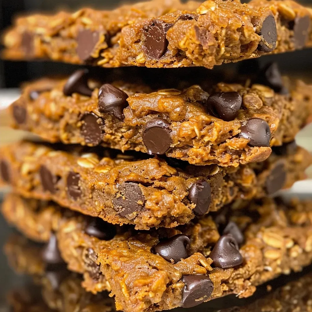 Side profile of a delicious pumpkin chocolate chip cookie showcasing its texture and ingredients.