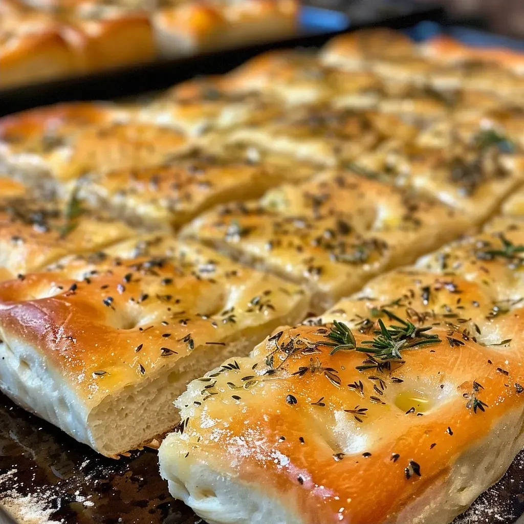 Herbed Focaccia Bread with Olive Oil