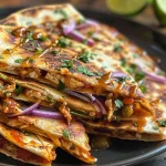 Hot Honey BBQ Chicken Quesadillas