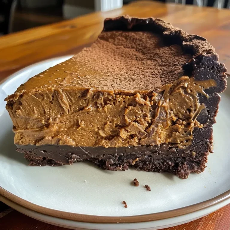 Harvesting Joy: The Flourless Chocolate Pumpkin Torte That Whispers Autumn’s Secrets Close-up side view of a rich chocolate pumpkin torte with a glossy finish.