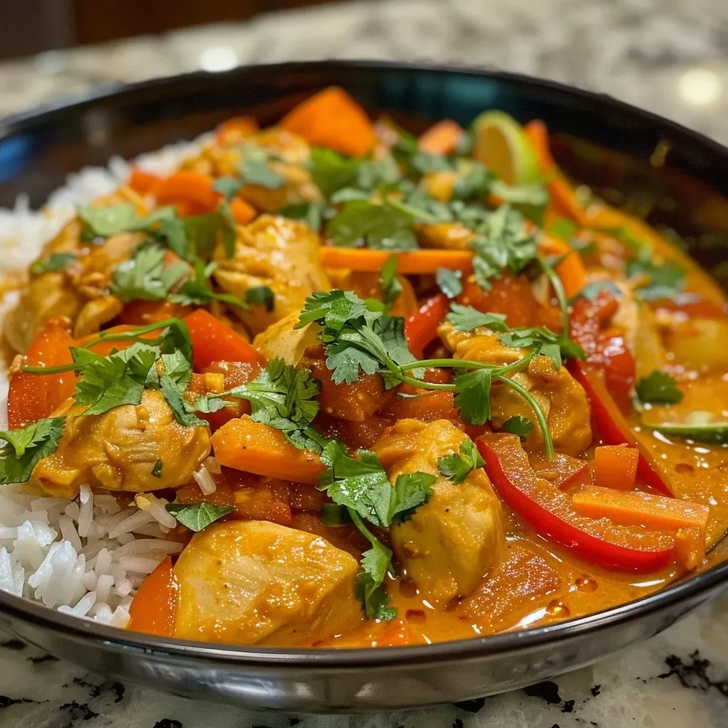 Juicy Thai Red Curry Chicken