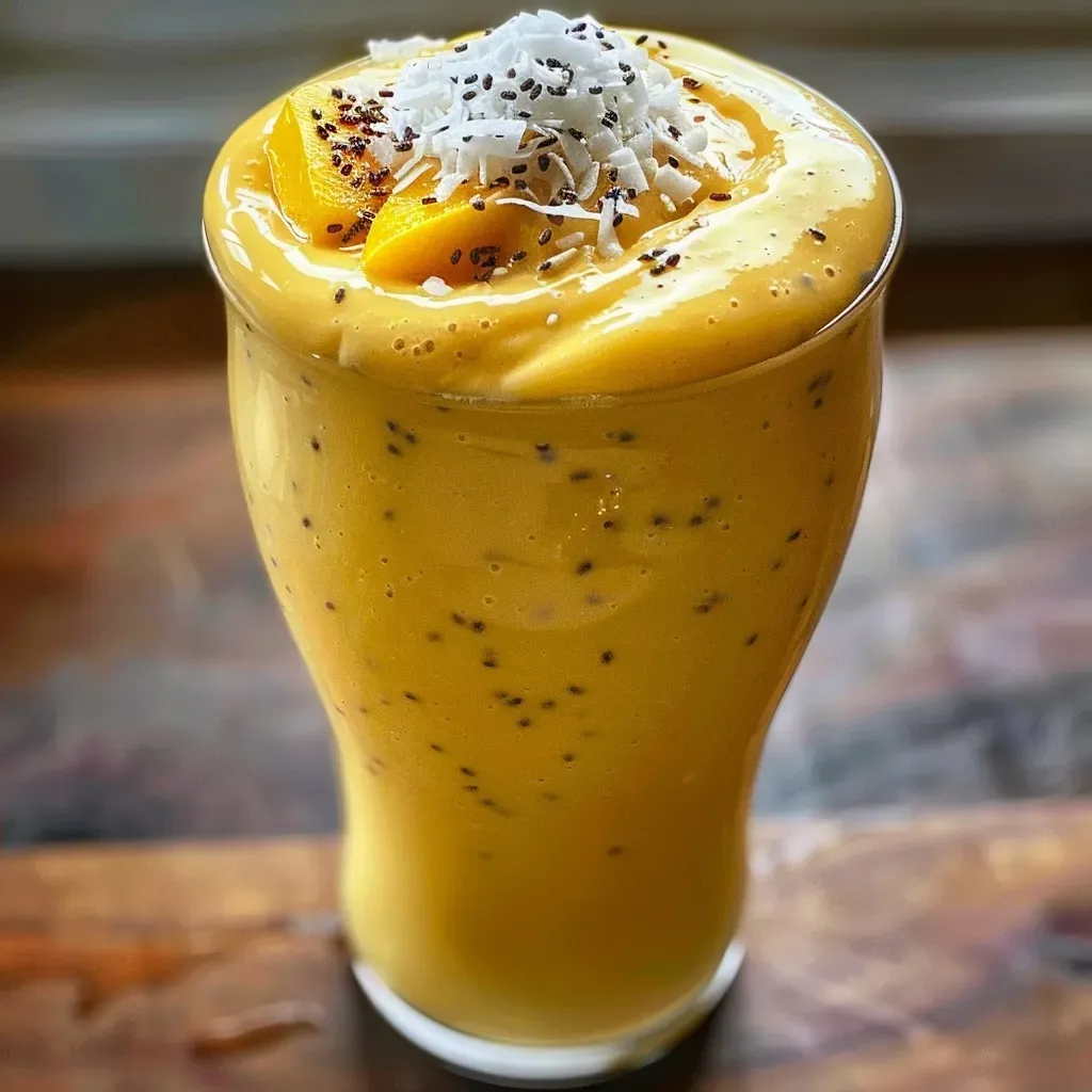 Mango Coconut Protein Smoothie