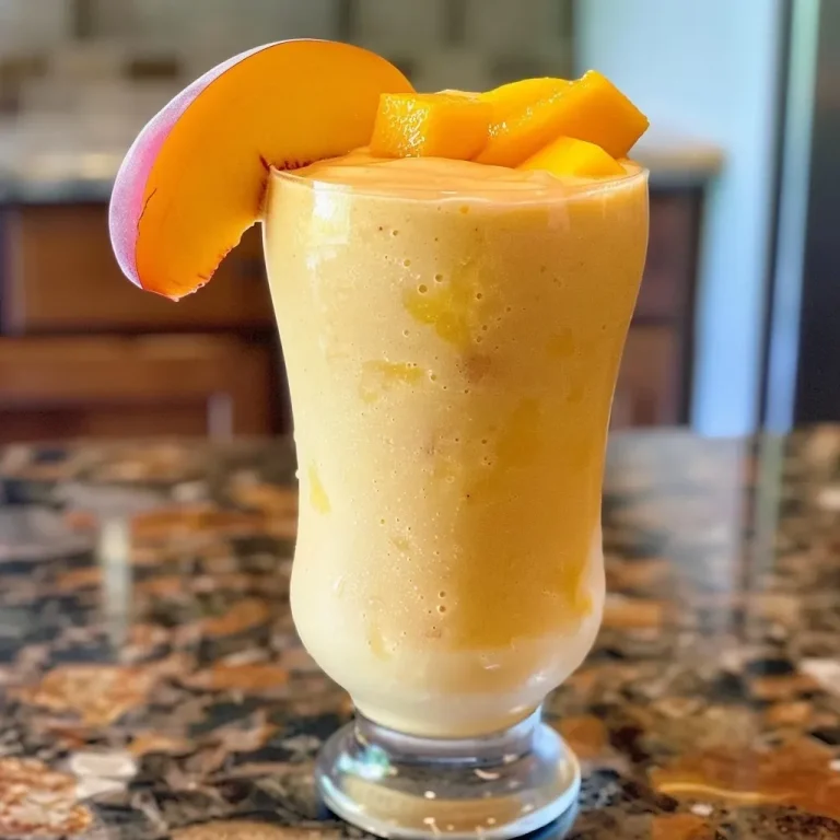 Sipping Sunshine A Journey Through Tropical Bliss Mango Peach Smoothies