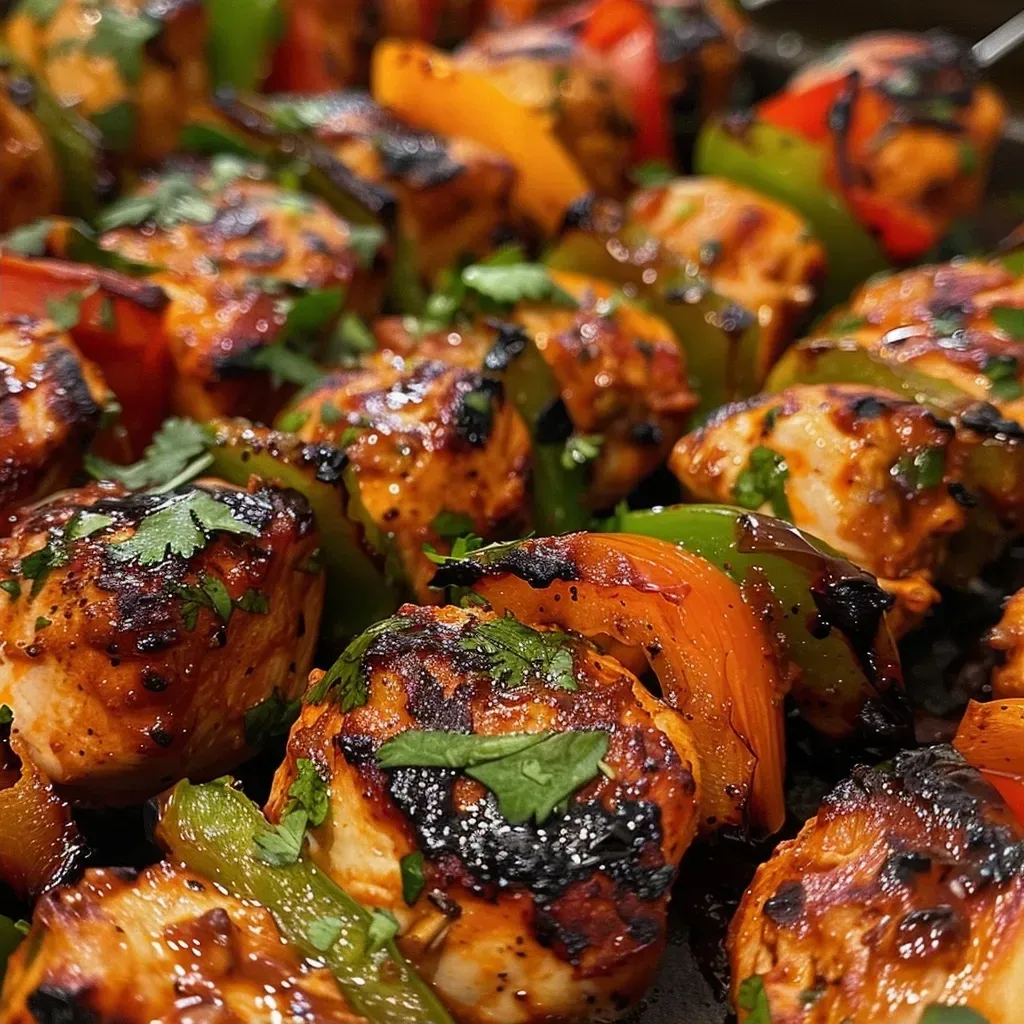 Mexican Barbecue Chicken Skewers