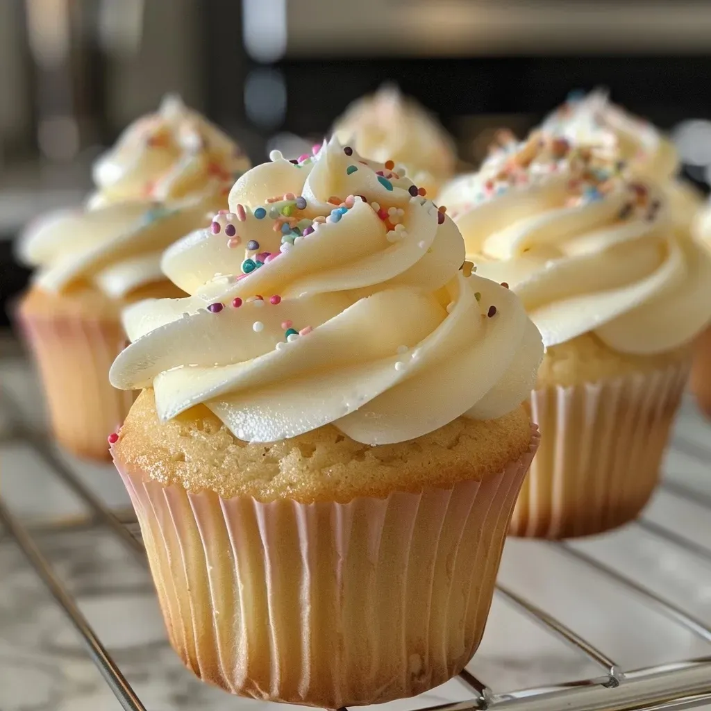 Moist and Fluffy Vanilla Cupcakes