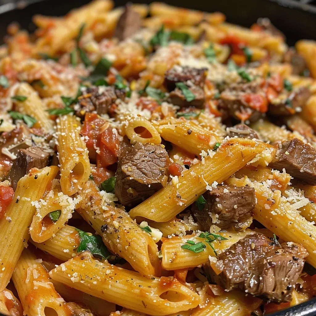One-Pot Zesty Steak Pasta