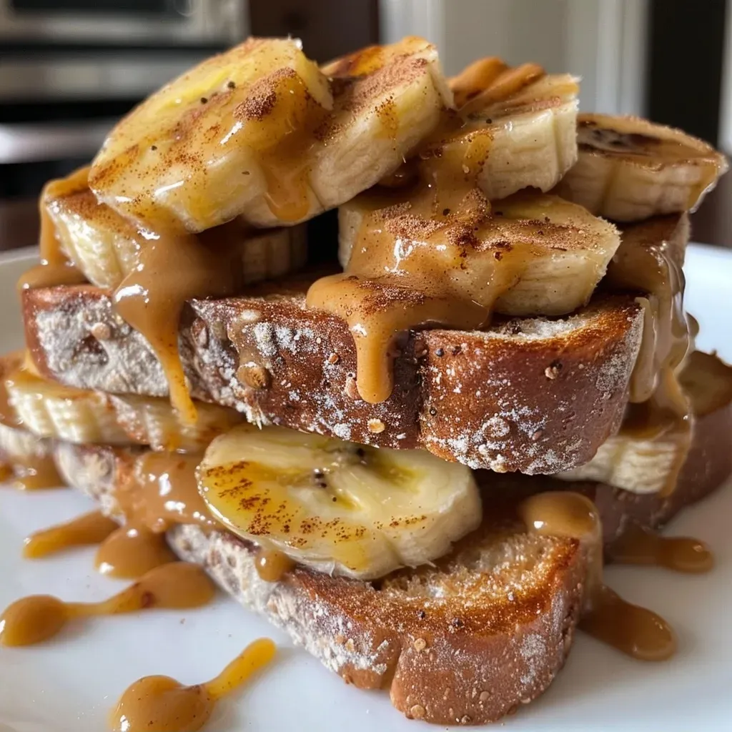 Peanut Butter Banana Cinnamon Toast