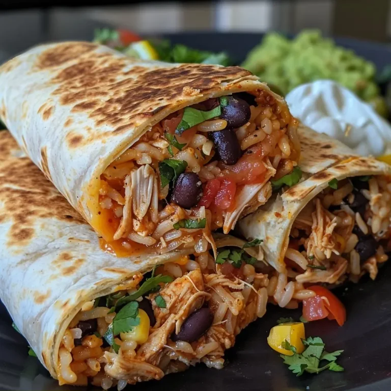 Burritos on the Go: A Flavorful Adventure in Every Bite Quick Easy Chicken Burritos