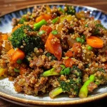Quinoa Beef and Broccoli