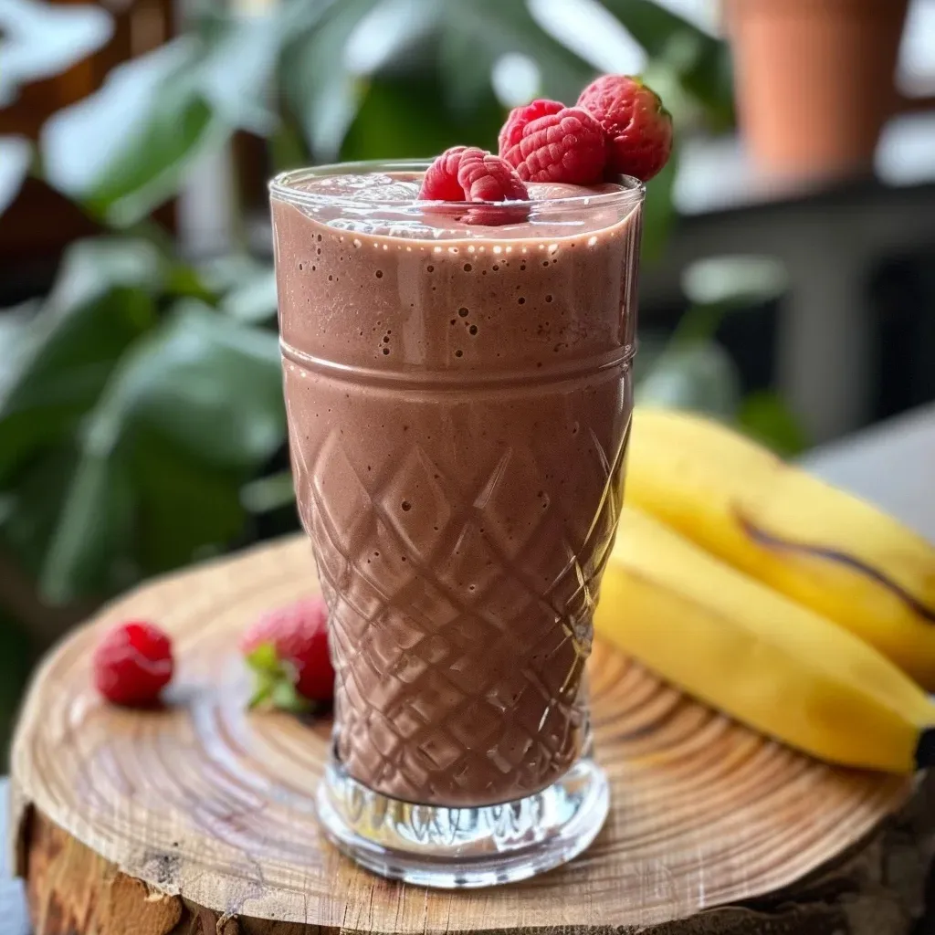 Röda bär Vaniljprotein Smoothie