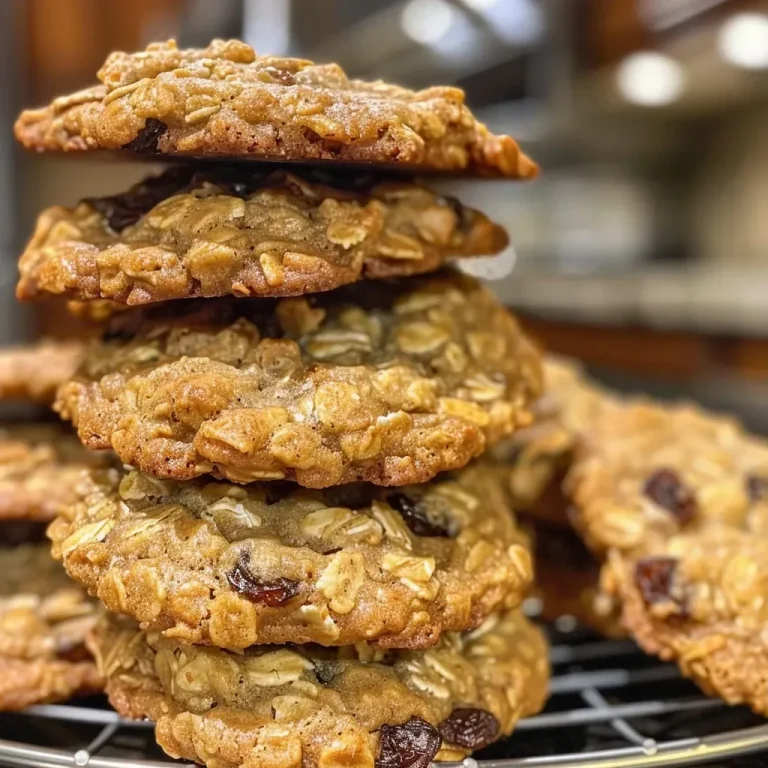 Soft and Chewy Oatmeal Raisin Cookies