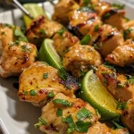 Spicy Honey Lime Chicken Skewers