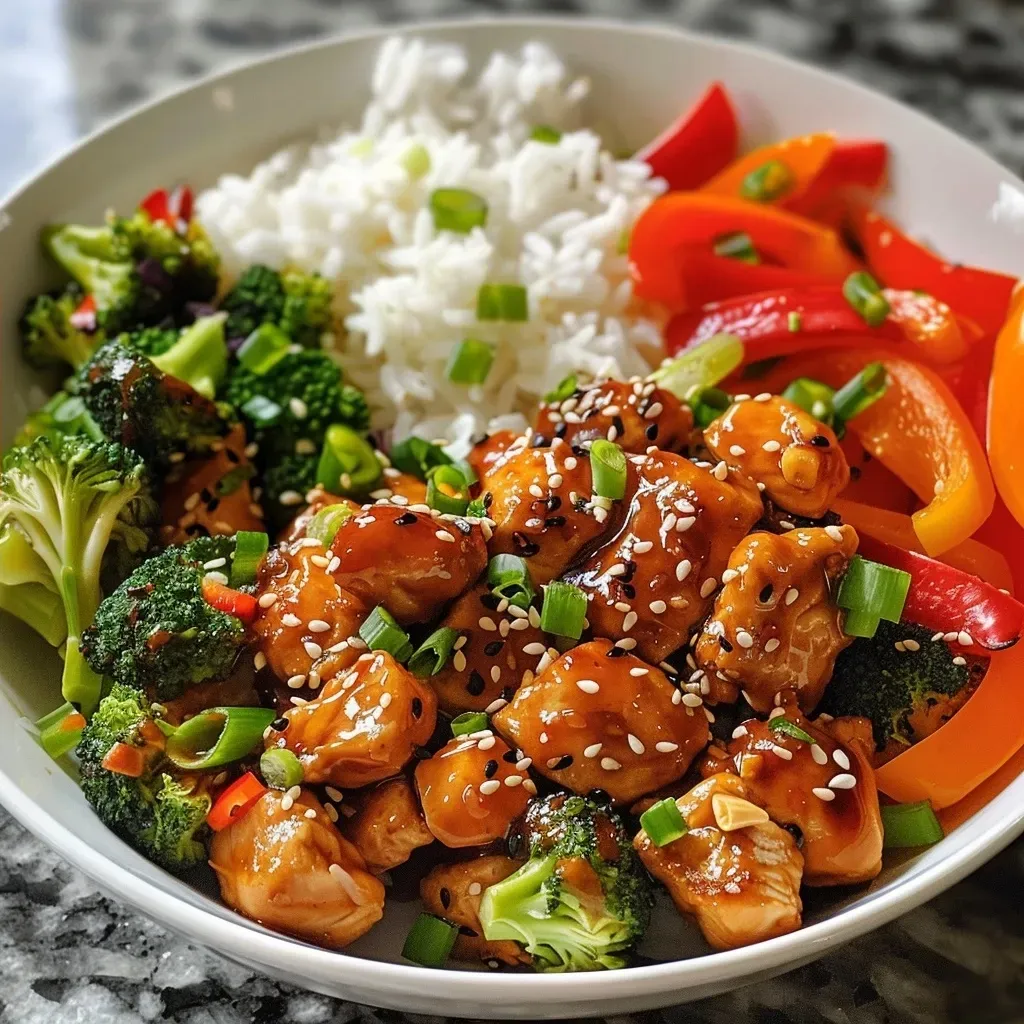 Sweet Chili Chicken Rice Bowls