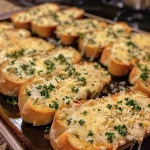 Toasted Cheesy Garlic Bread Slices