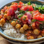 Tomato-Chickpea Rice Bowls