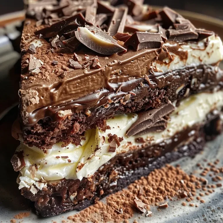 A Slice of Italy: The Torta Caprese That Whispers Secrets of the Amalfi Coast Side view of a glossy Torta Caprese topped with melted chocolate ganache.