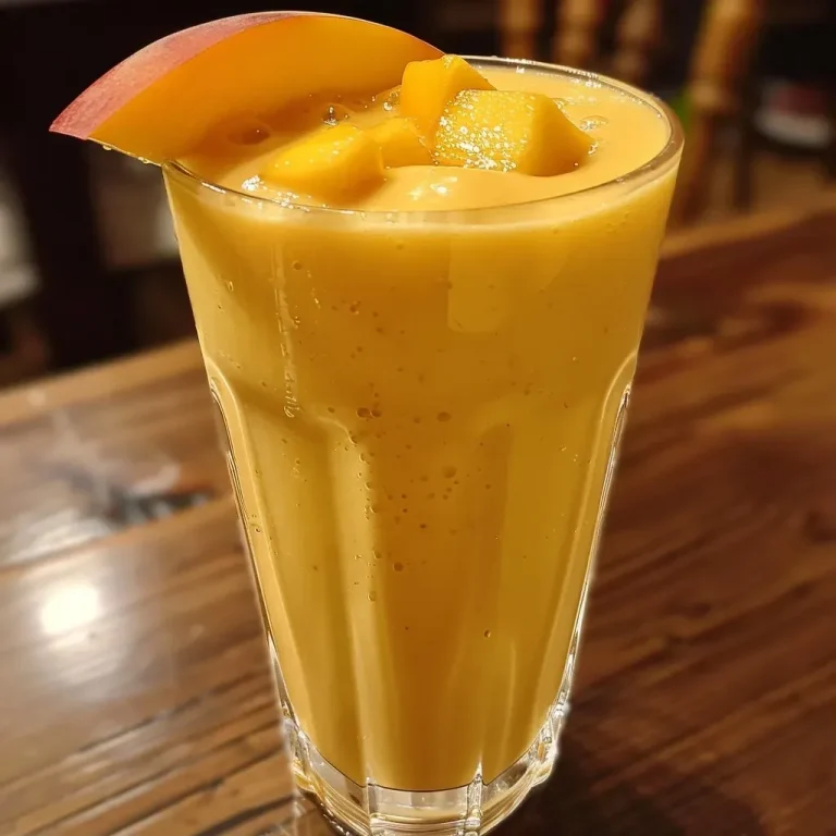 Tropical Bliss Peach Mango Smoothie