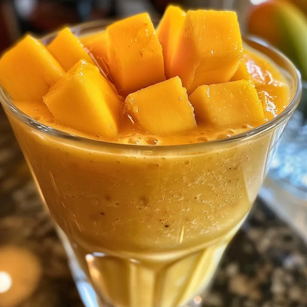 Tropical Bliss Peach Mango Smoothie